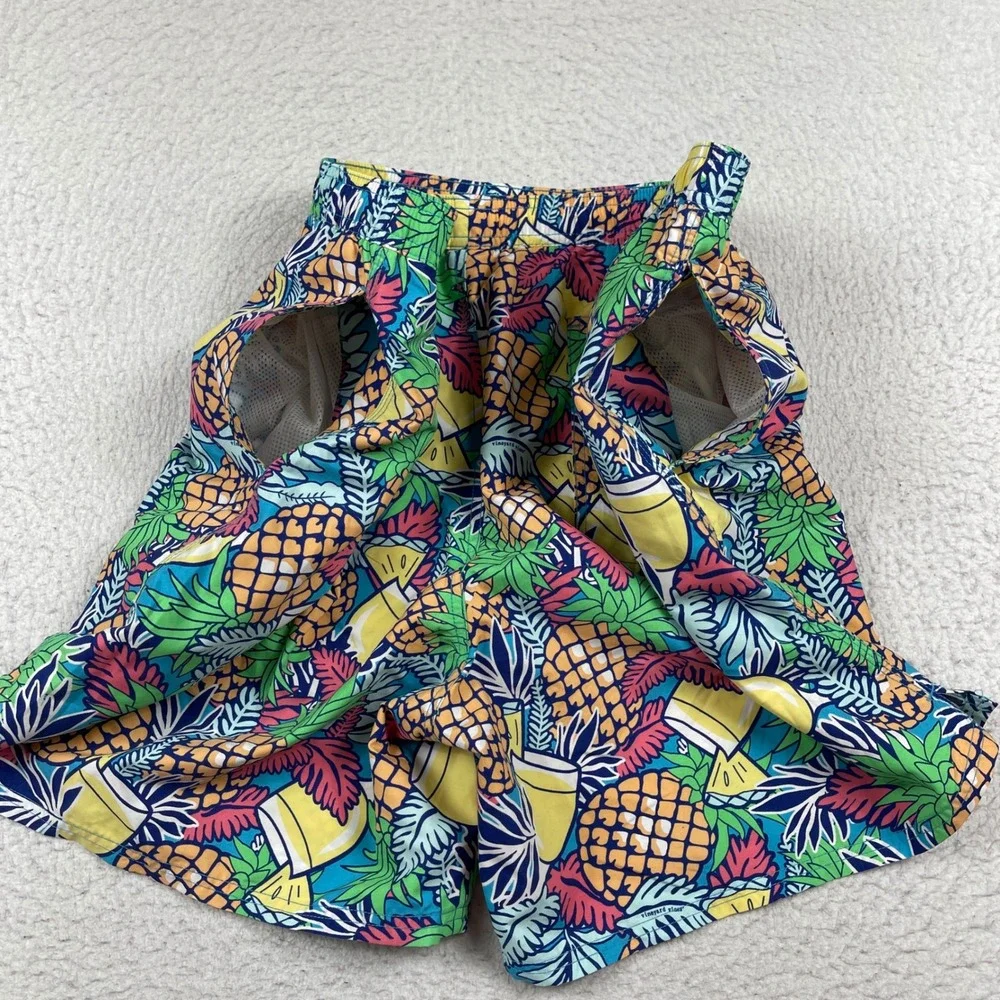 Vineyard Vines Swim Trunks Mens XXL‎ Multicolor Pineapple Tropical Drink Print